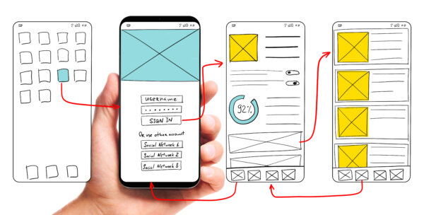 Developing mobile app UI